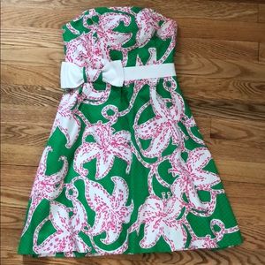Lilly Pulitzer strapless dress size 00